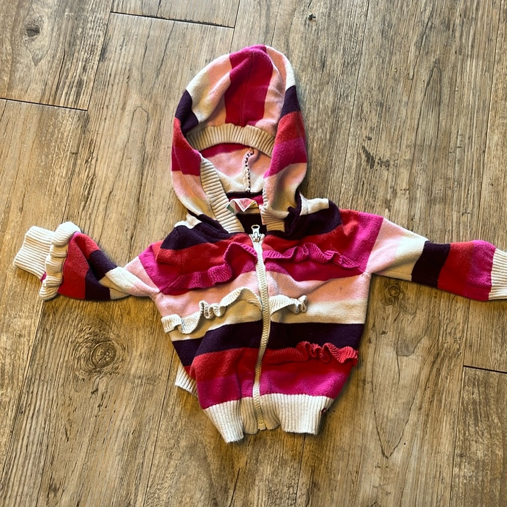 Roxy Teenie Wahine Hoodie size 12m.